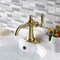 Kingston Brass KSD3547KL Single-Handle Bathroom Faucet with Push Pop-Up, Brushed Brass KSD3547KL - alternate 3